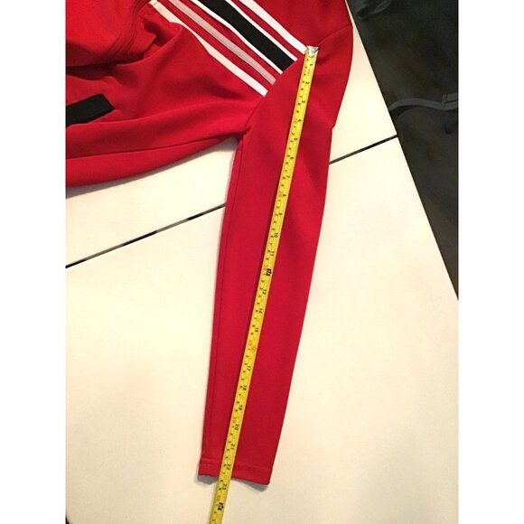 K. JORDAN- WOMENS RED FULL ZIP-UP POCKETS TRACK JACKET SIZE MEDIUM - Picture 4 of 6